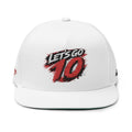 Let's Go 10 Embroidered Flat Bill Cap