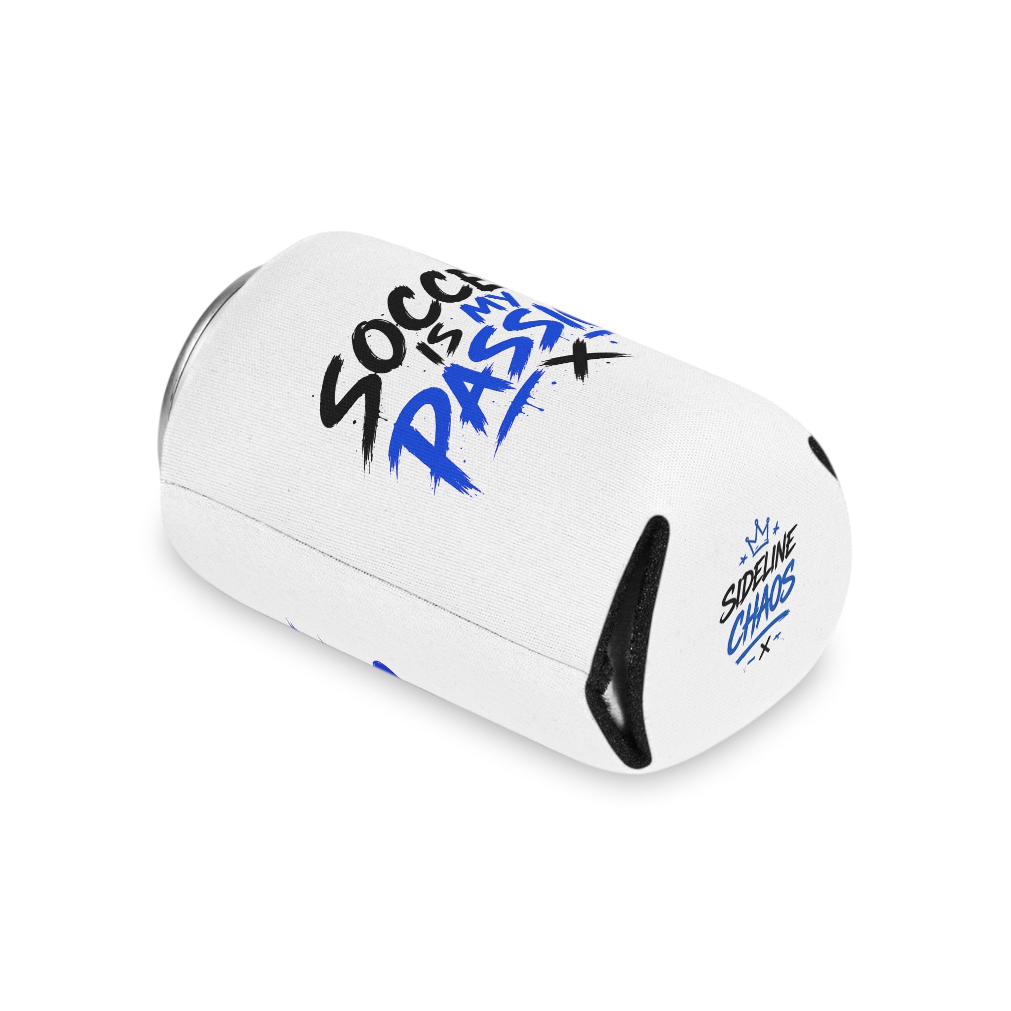 Soccer Can Cooler — "Soccer Is My Passion" / "What's Life Without Goals?" Insulated Drink Koozie